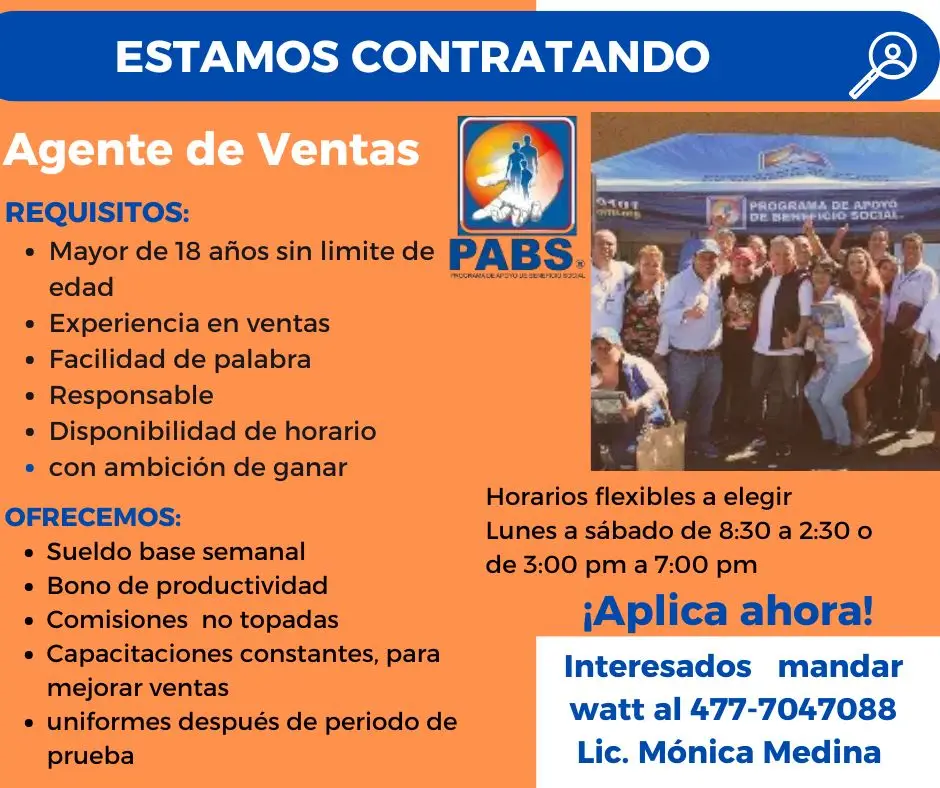 AGENTE DE VENTAS